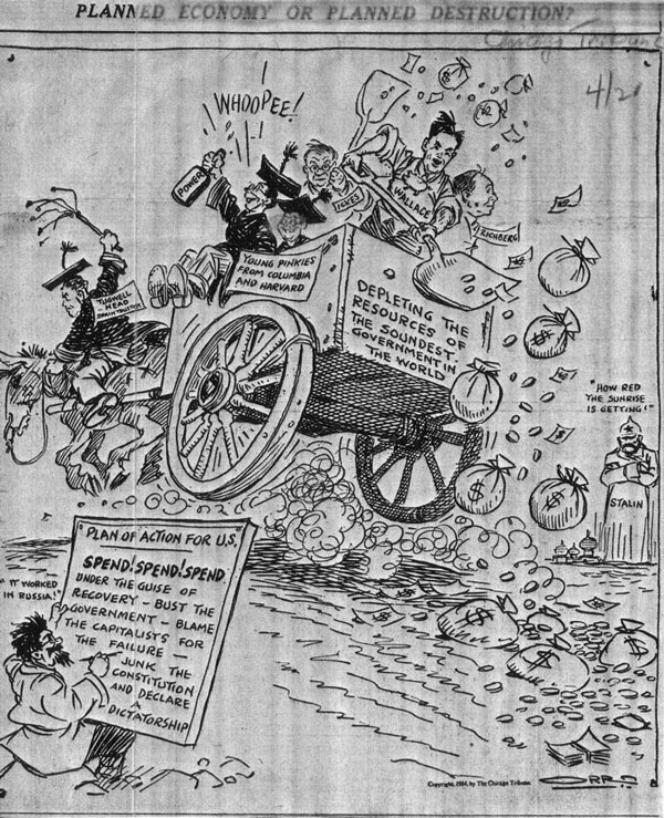 1934 Chicago Tribune Political Cartoon