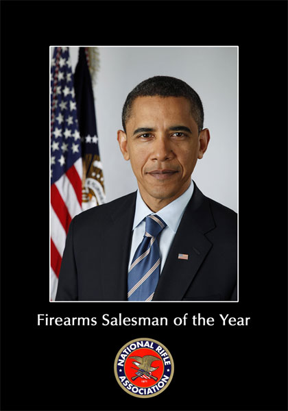 Mr. Obama helped sell more firearms than in any year!