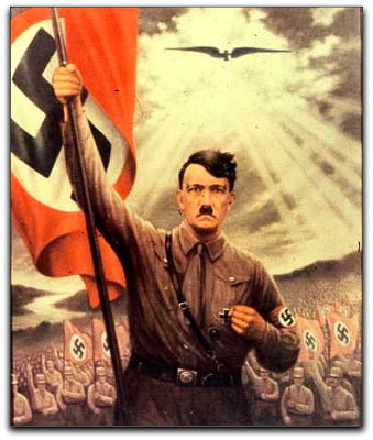 Hitler Waving Flag