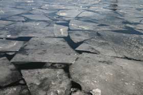 Nice blocks of assymetrical ice